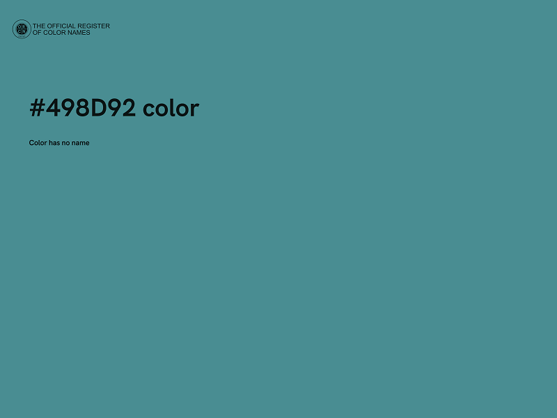 #498D92 color image