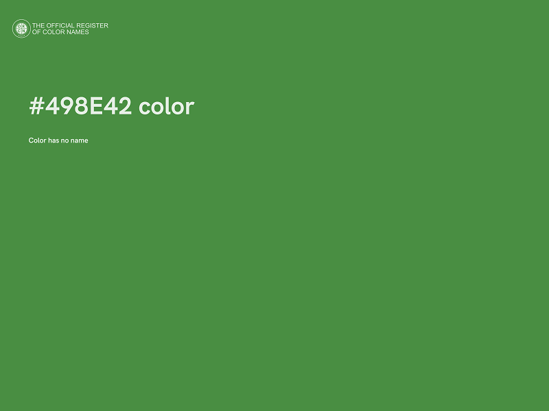 #498E42 color image
