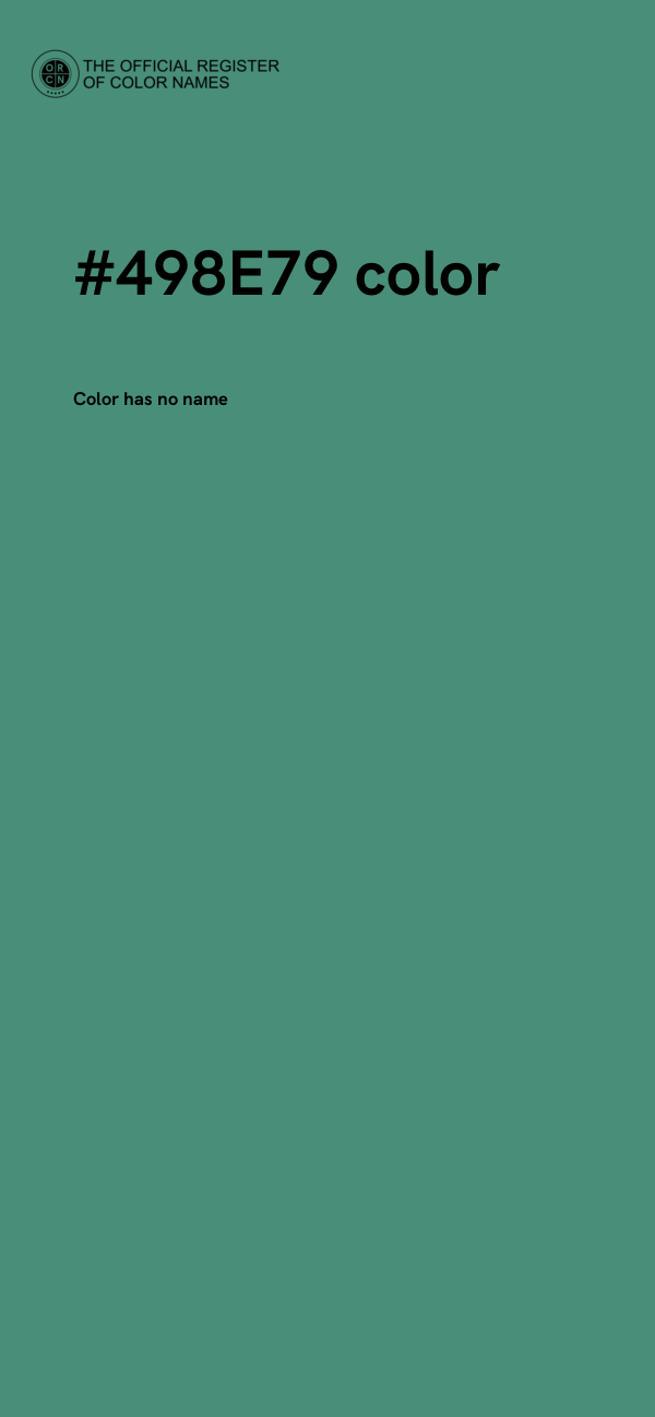 #498E79 color image