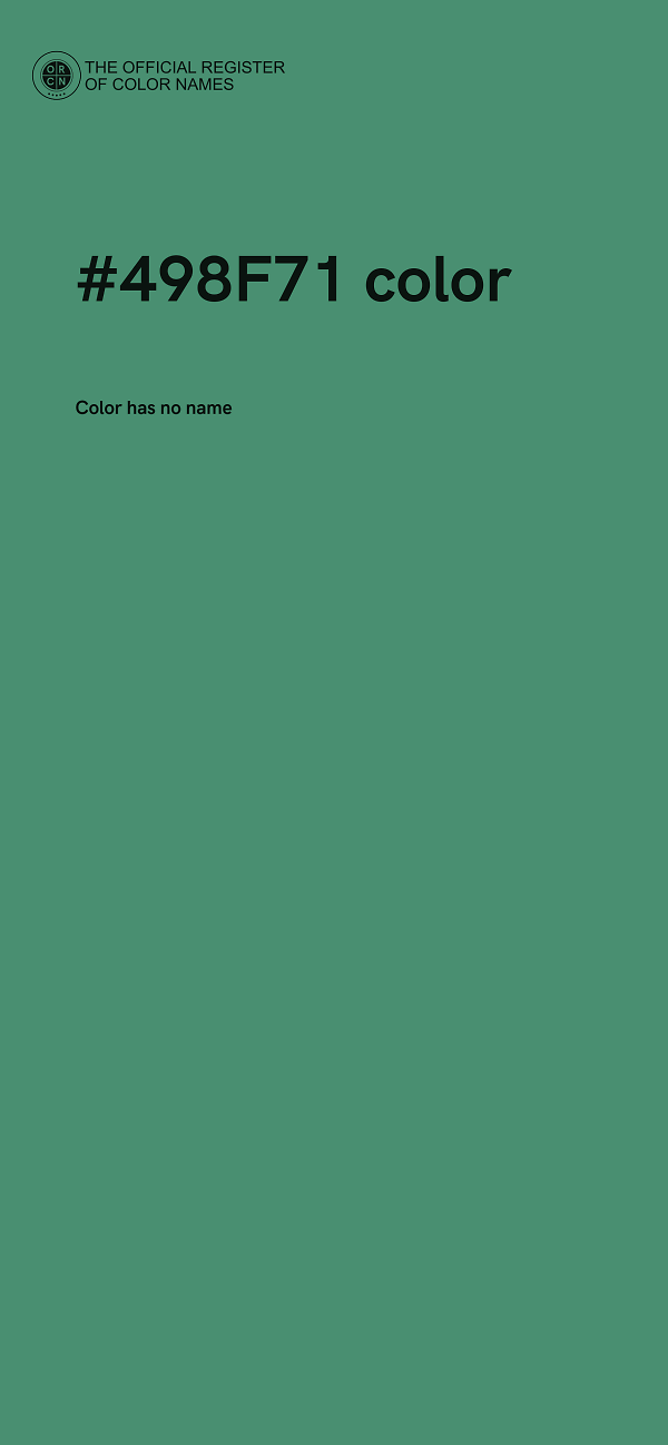 #498F71 color image