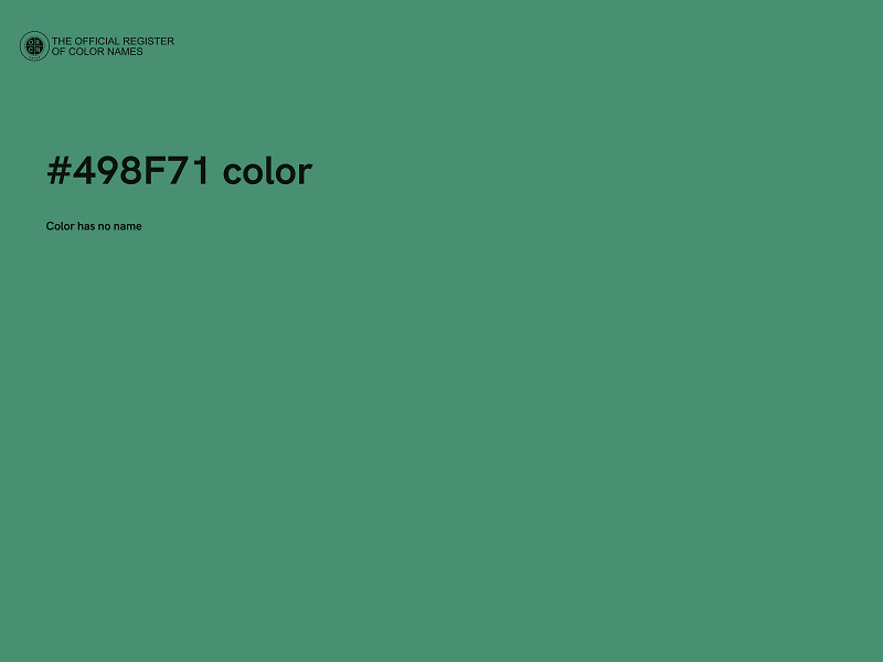 #498F71 color image
