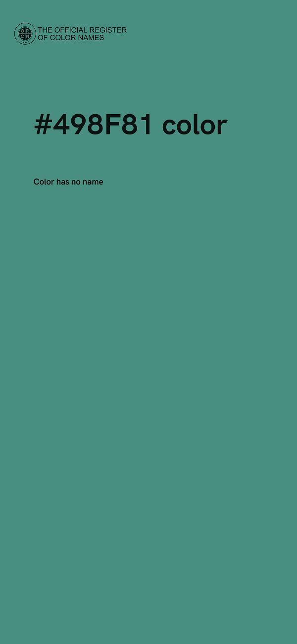 #498F81 color image