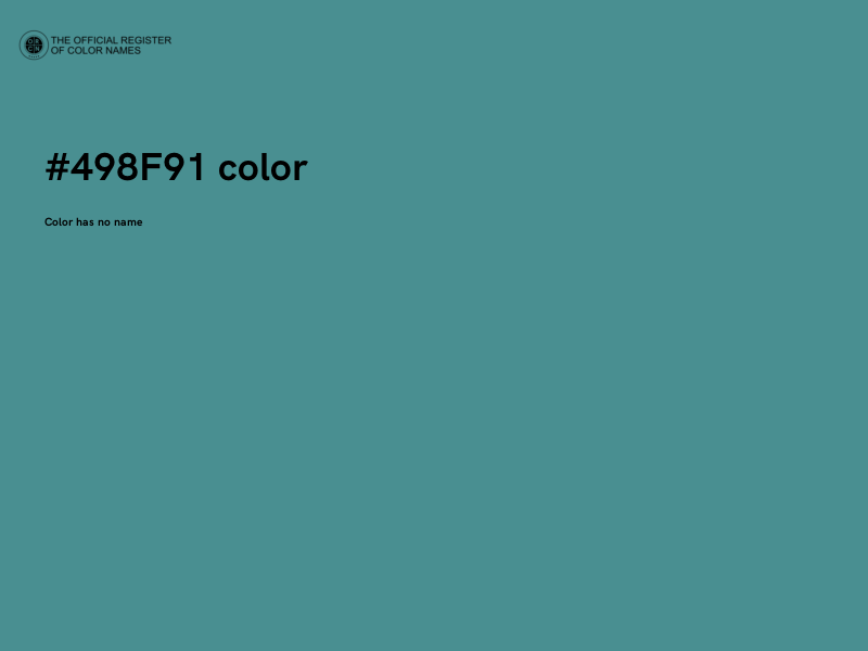 #498F91 color image