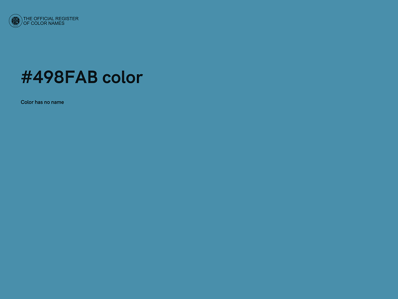 #498FAB color image