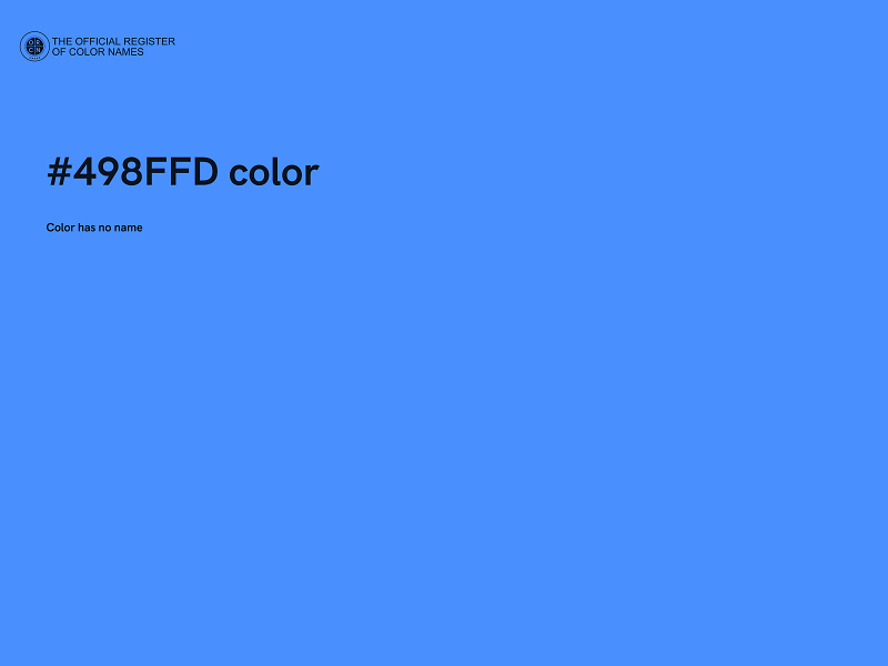 #498FFD color image