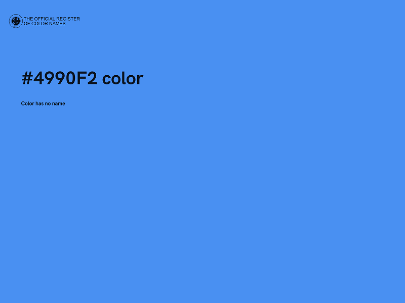 #4990F2 color image