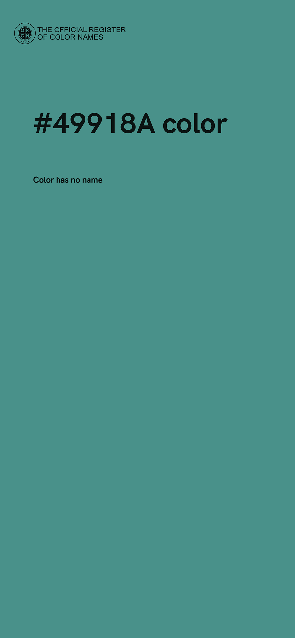 #49918A color image