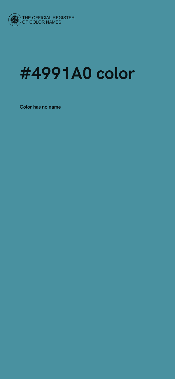 #4991A0 color image