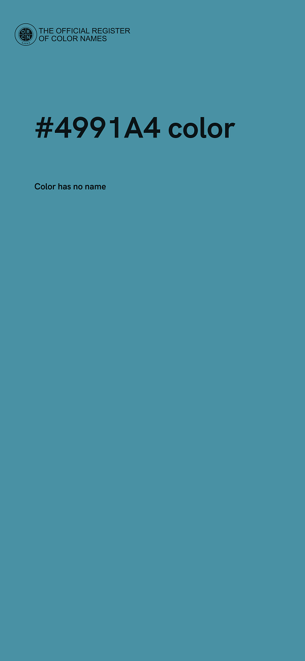 #4991A4 color image