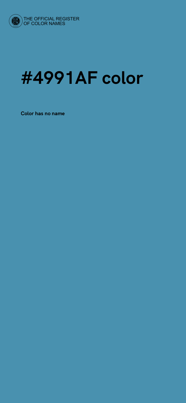 #4991AF color image