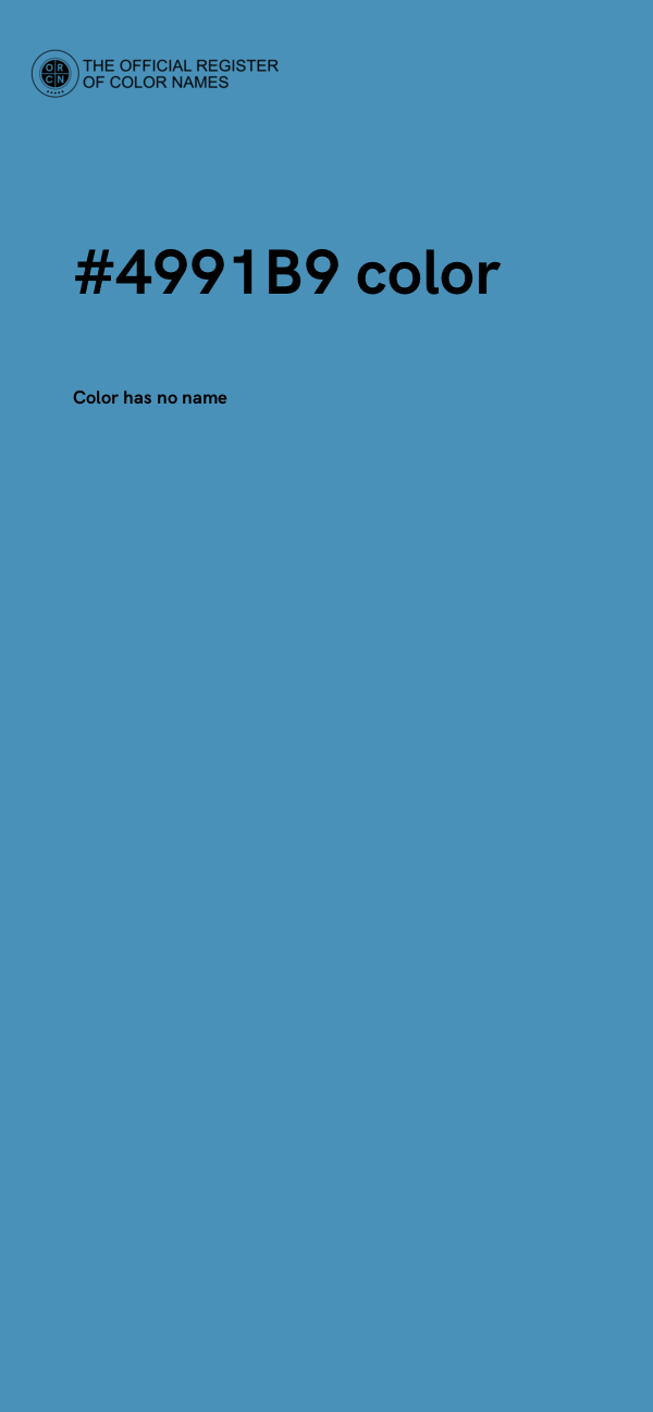 #4991B9 color image