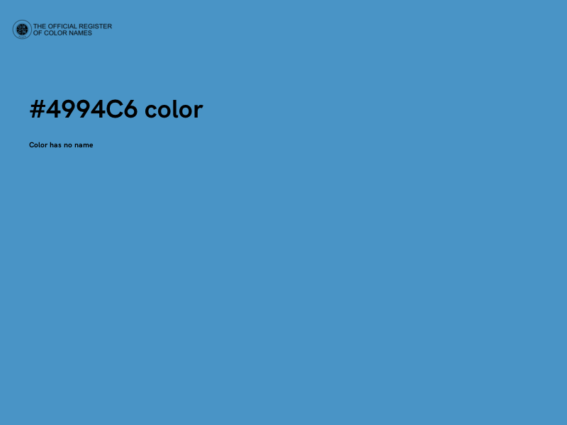 #4994C6 color image