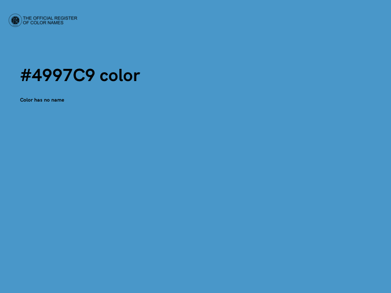 #4997C9 color image