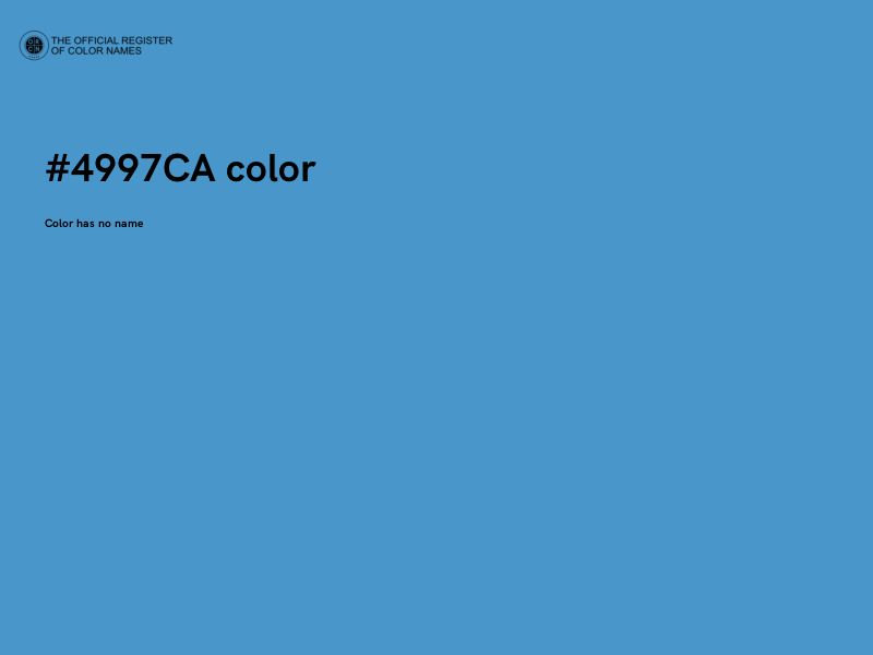 #4997CA color image