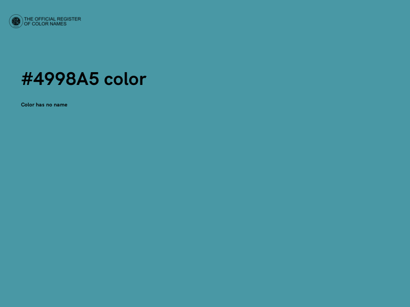 #4998A5 color image