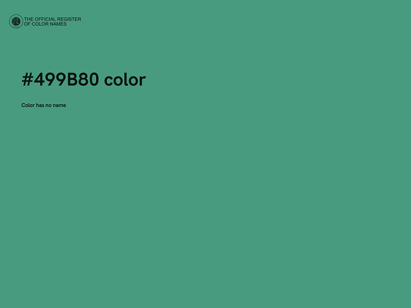 #499B80 color image