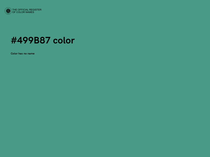 #499B87 color image