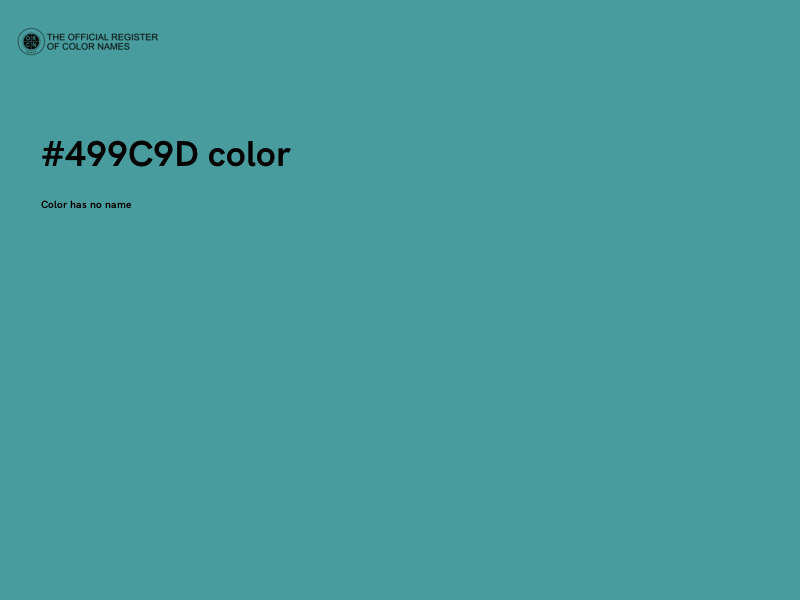 #499C9D color image