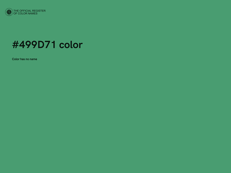 #499D71 color image