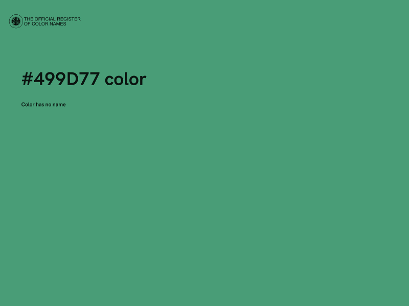 #499D77 color image