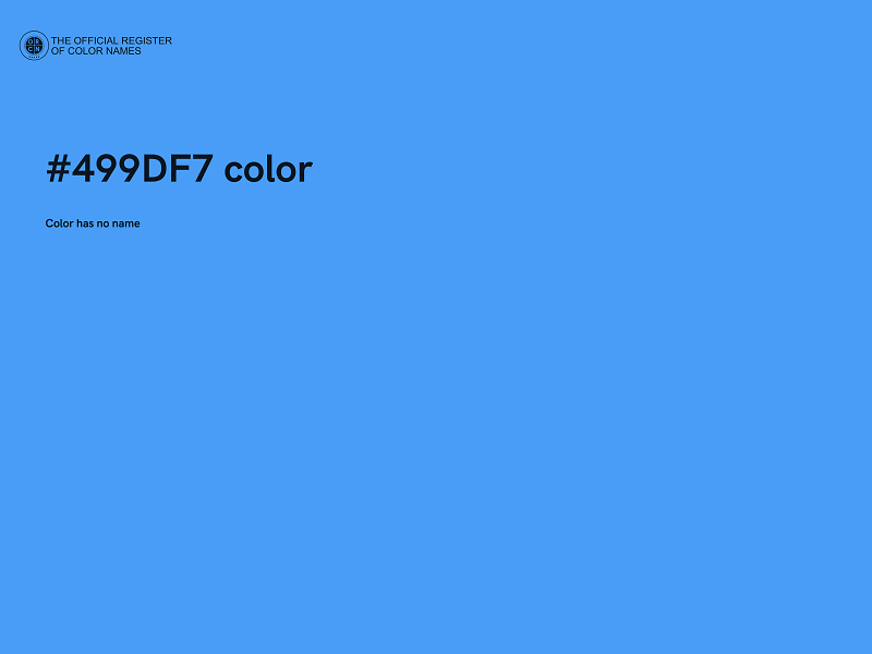 #499DF7 color image