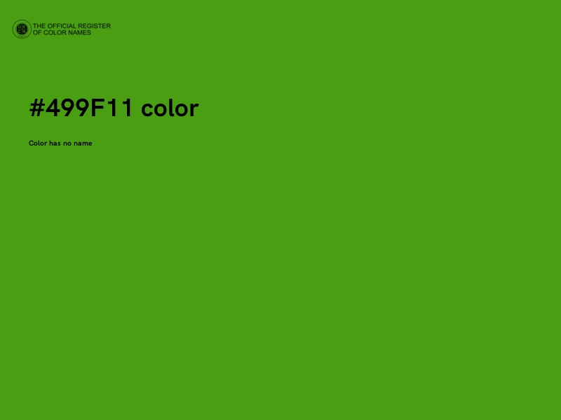 #499F11 color image