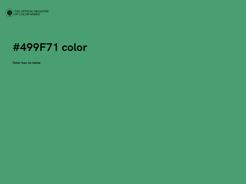 #499F71 color image