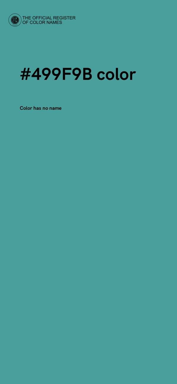 #499F9B color image