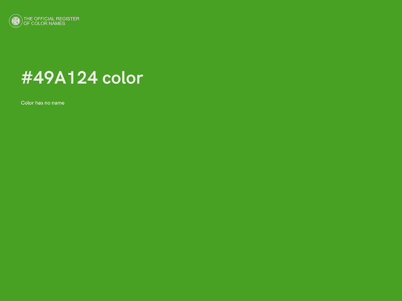 #49A124 color image
