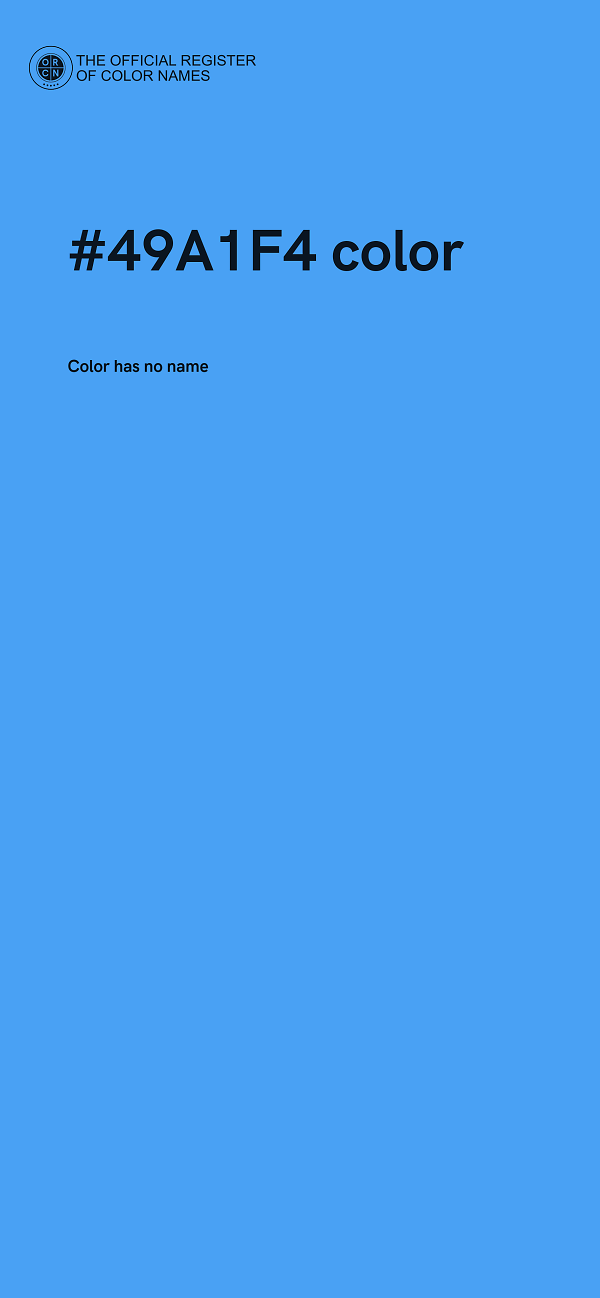 #49A1F4 color image