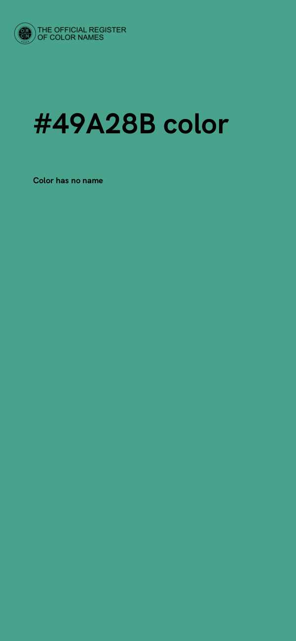 #49A28B color image
