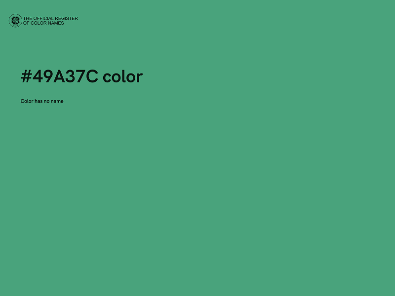 #49A37C color image