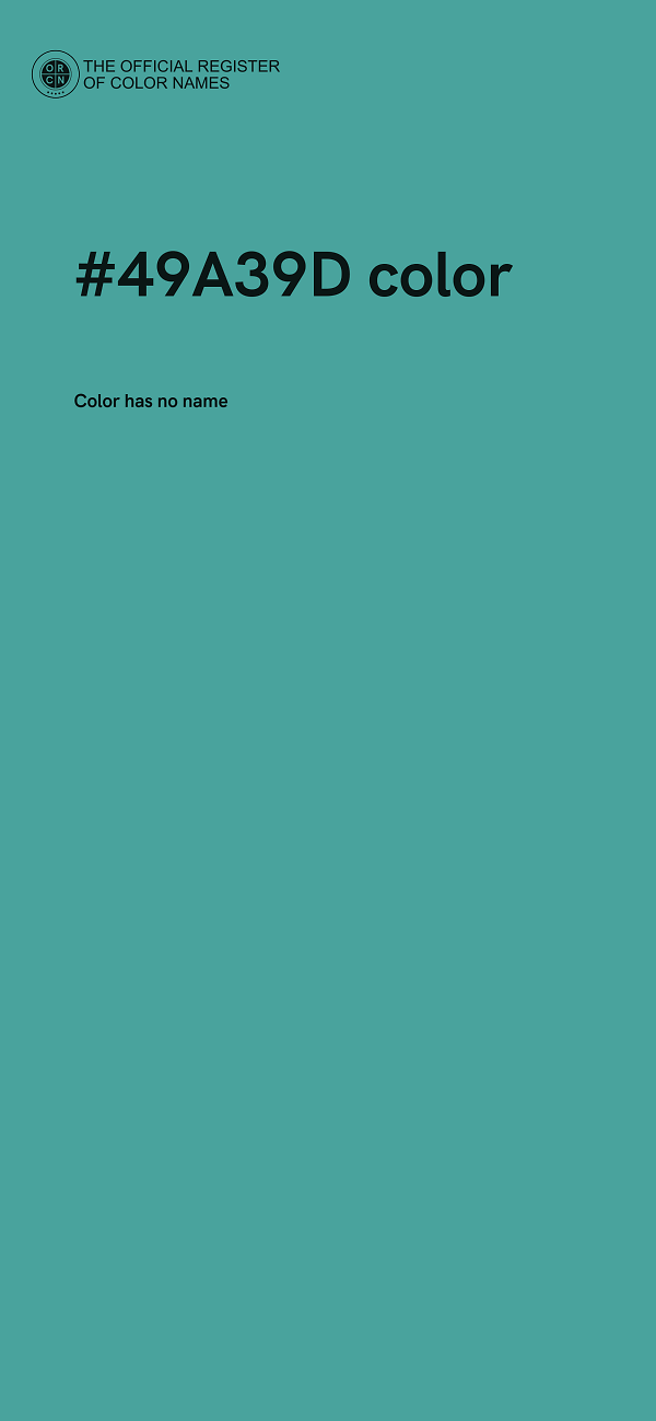 #49A39D color image
