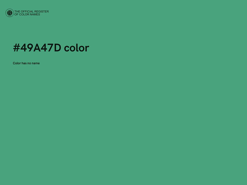 #49A47D color image