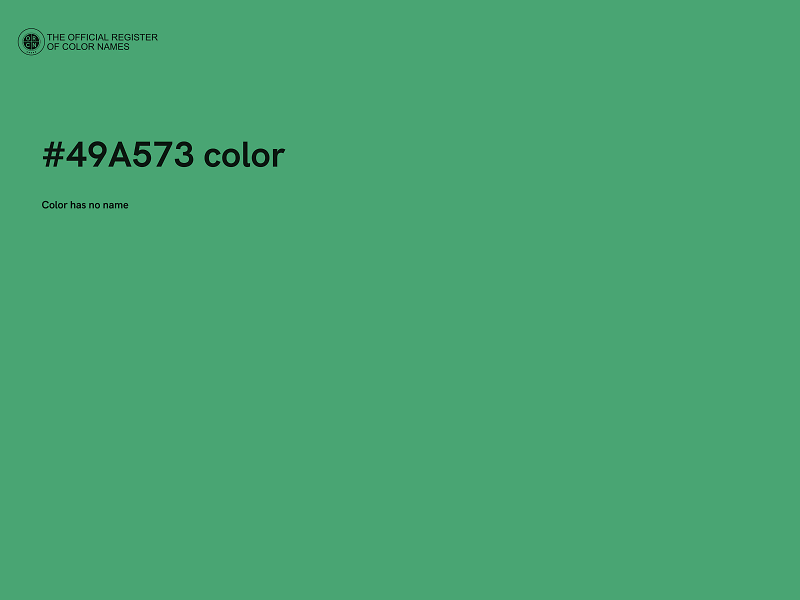 #49A573 color image