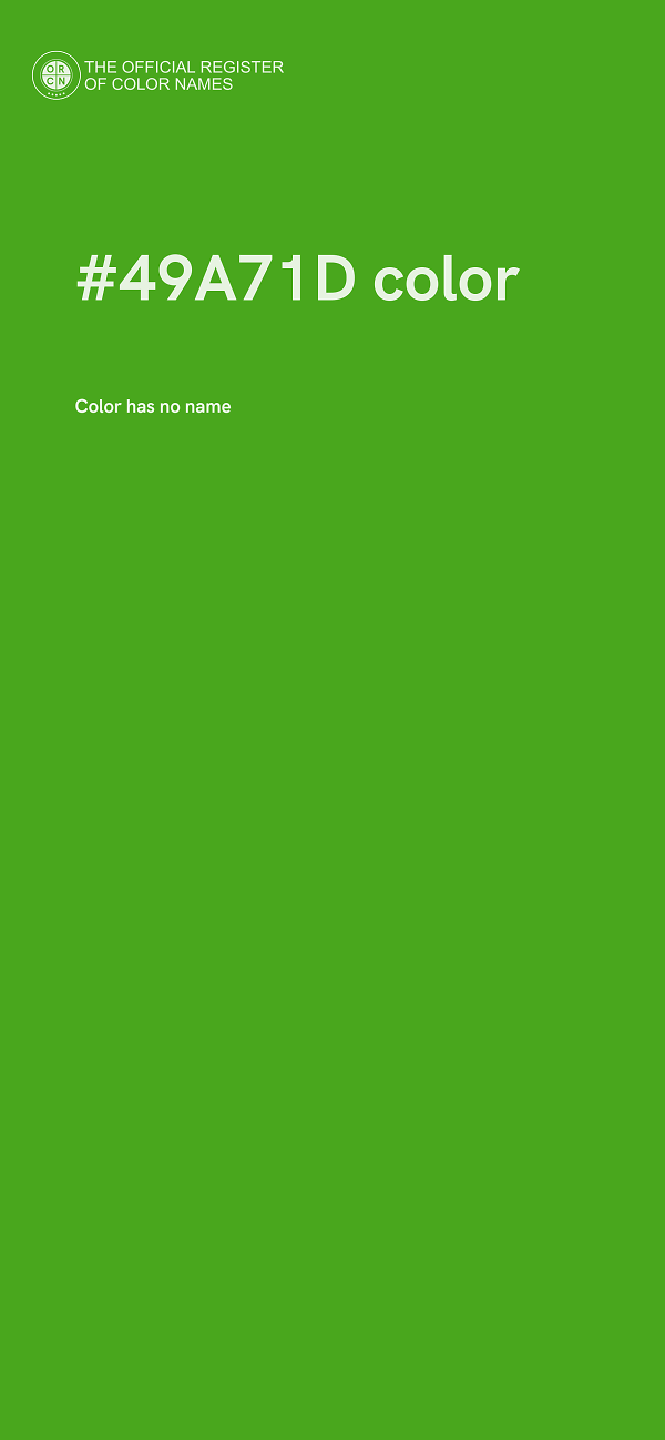 #49A71D color image
