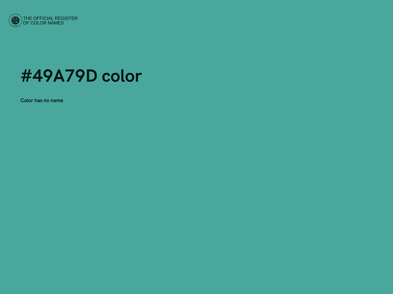 #49A79D color image