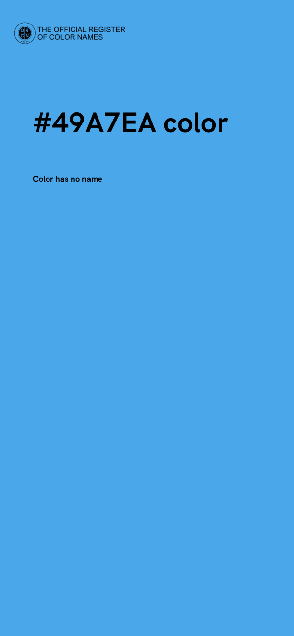 #49A7EA color image