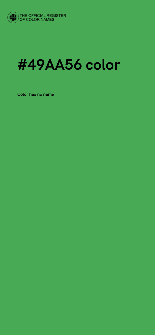 #49AA56 color image