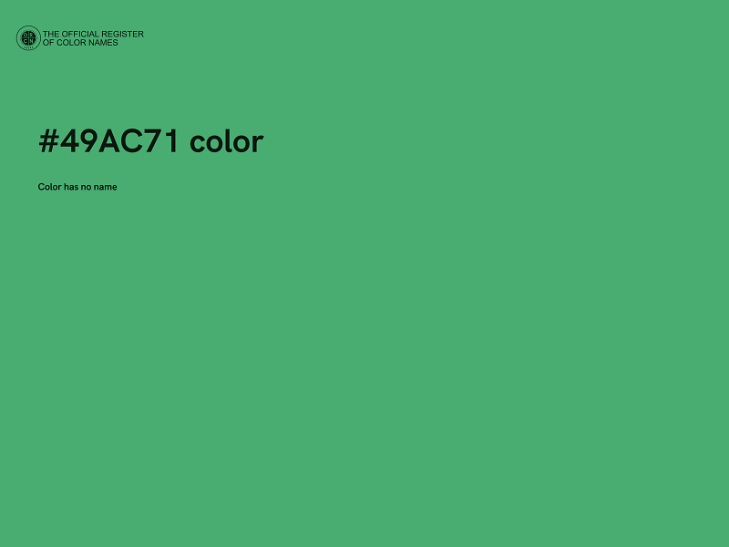 #49AC71 color image