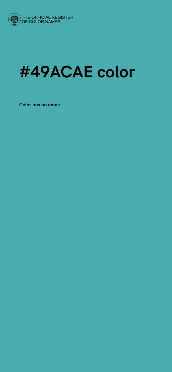#49ACAE color image