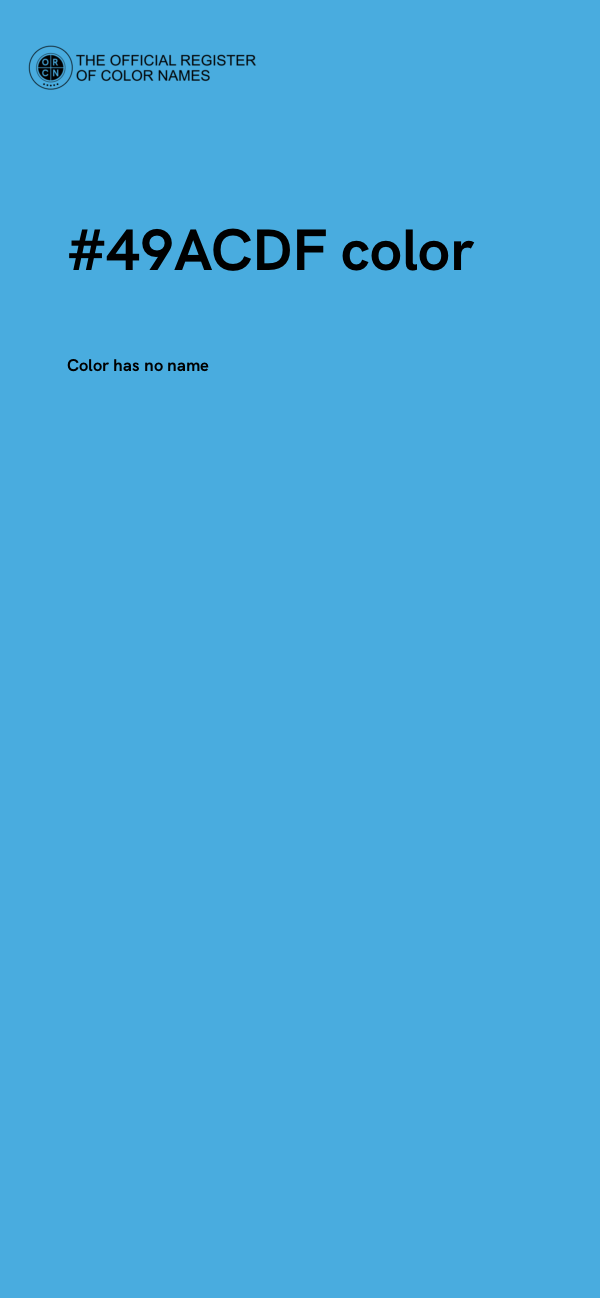 #49ACDF color image