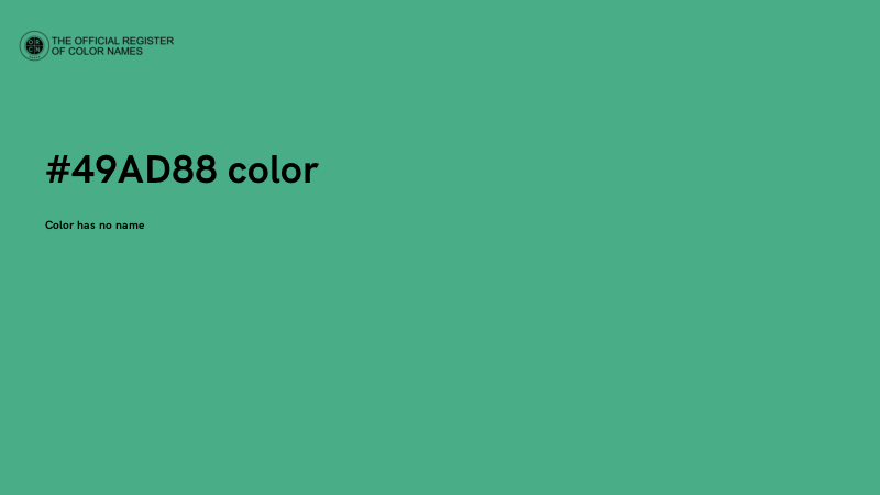#49AD88 color image