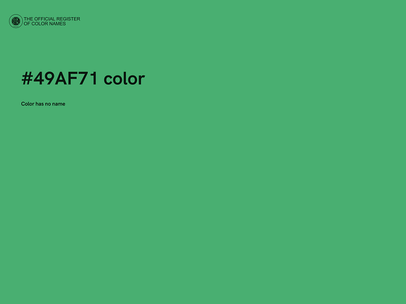 #49AF71 color image