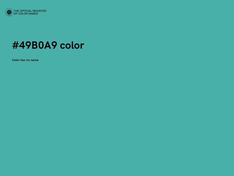 #49B0A9 color image