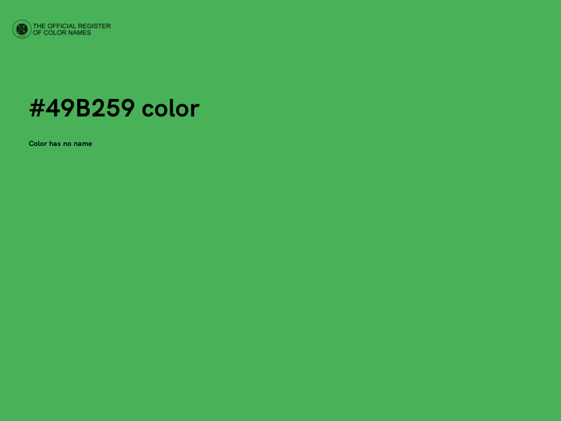 #49B259 color image