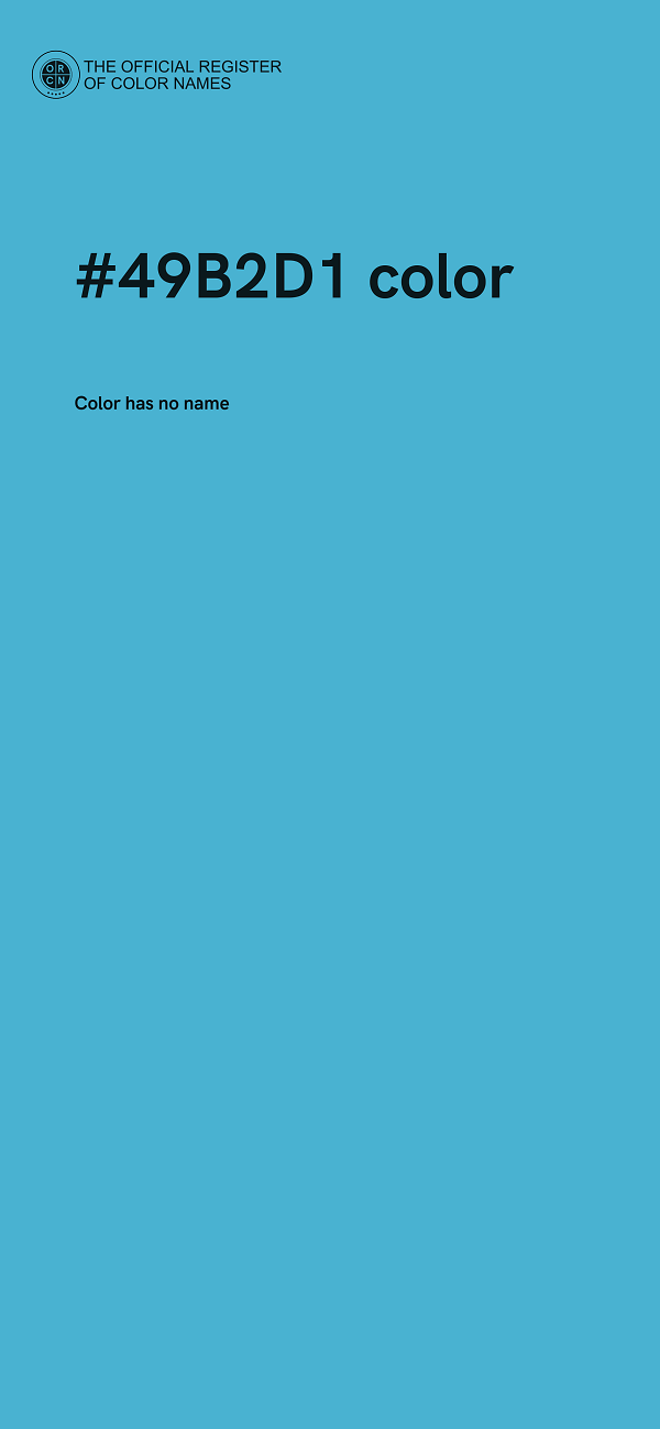#49B2D1 color image