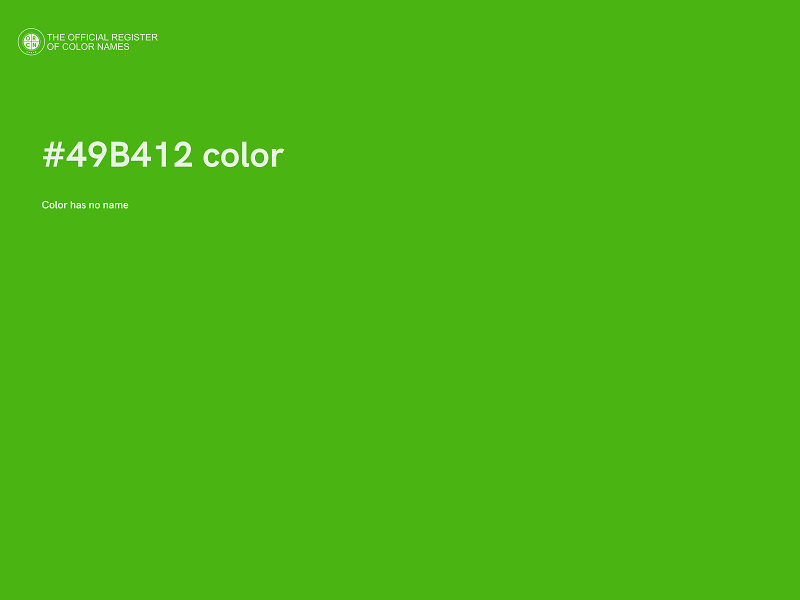 #49B412 color image