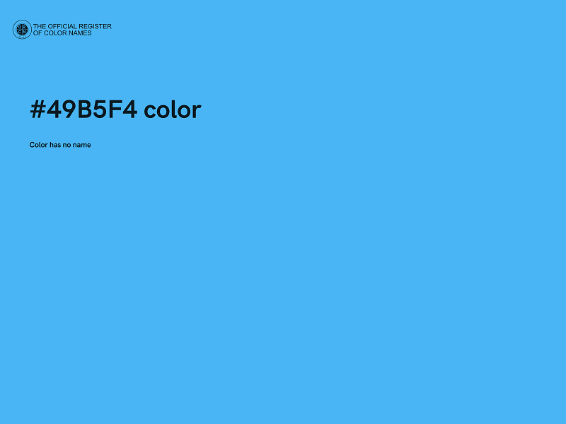 #49B5F4 color image