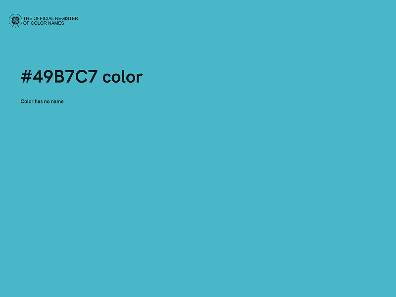 #49B7C7 color image